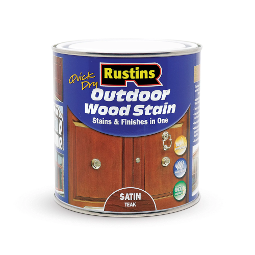 Rustins 1L Quick Dry Outdoor Teak Wood Stain