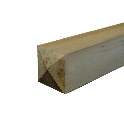 5" x 5" 2.4m Sawn Treated 4-way weather top 125mm x 125mm