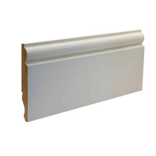 2.2m White Primed Dual Sided Torus Ogee MDF Skirting Board 119mm x 18mm (5")