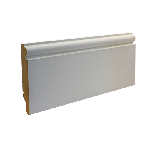2.2m White Primed Dual Sided Torus Ogee MDF Skirting Board 145mm x 18mm (6")
