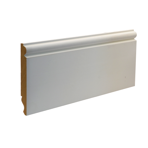 4.4m White Primed Dual Sided Torus Ogee MDF Skirting Board 169mm x 18mm (7")