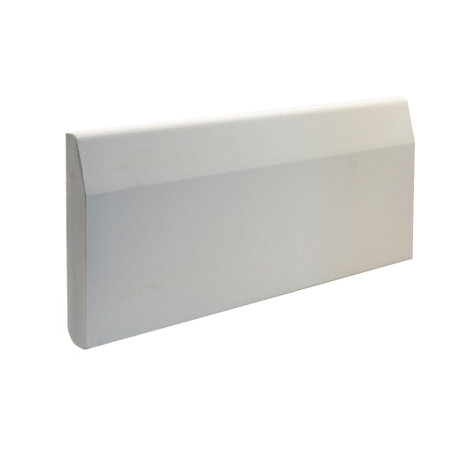 4.4m White Primed Dual Sided Bullnose Chamfer MDF Skirting Board 119mm x 18mm (5")