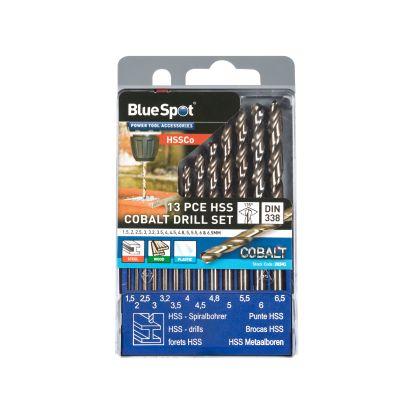 Blue Spot Tools 13 PCE Cobalt Drills (1.5 - 6.5mm)