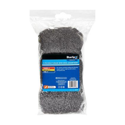 Blue Spot 12pc Wire Wool Assortment