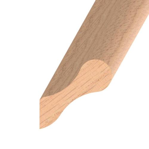 38x100mm Pigs Ear Handrail Redwood