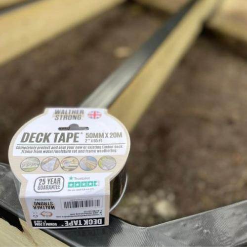 Walther Strong 100mm x 20M Deck Tape (WS100PRO20BLK) - Buy Your Timber Online with Nottage Timber Merchants - Serving South Wales Since 1964