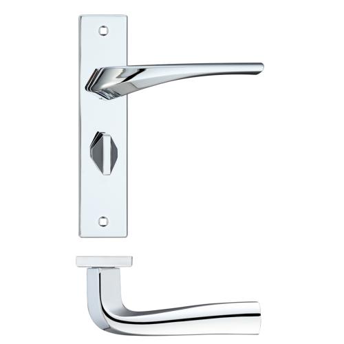 230x160x60mm LPD Ironmongery Dorado Polished Chrome Privacy Handle Hardware Pack (HARDDORPCPRI)