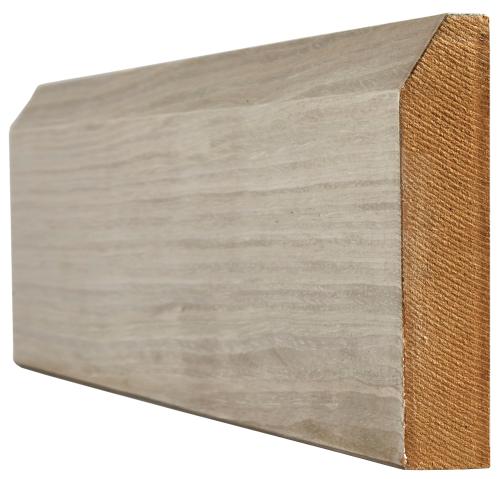 3000x146x18mm LPD Light Grey Pre-finished Skirting Chamfered (LGCHSKI18146)