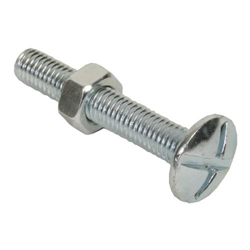 ROOFING BOLT & NUT BZP (PACK OF 10) M6x50 B4RBZ06050