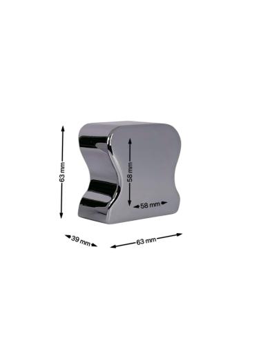 Traditional Handrail End Cap CHROME (HDRCC) - Buy Your Timber Online with Nottage Timber Merchants - Serving South Wales Since 1964
