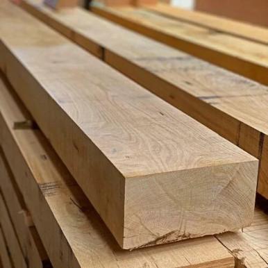 100x200mm (8x4) Rustic Oak Mantel - 2400mm - Buy Your Timber Online with Nottage Timber Merchants - Serving South Wales Since 1964
