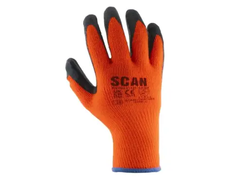 Scan Thermal Latex Coated Gloves - XL (Size 10) - Buy Your Timber Online with Nottage Timber Merchants - Serving South Wales Since 1964