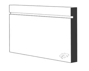 Grooved White Primed MDF Architrave (4.4m)