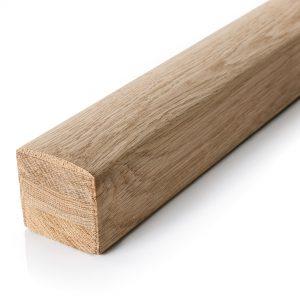 58mm x 58mm x 3900mm Oak Handrail - No Groove