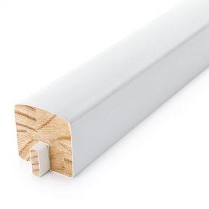 58mm x 58mm x 4200mm White Handrail - 11mm Groove