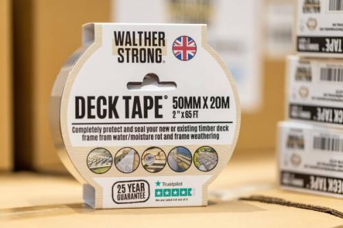 Walther Strong 100mm x 20M Deck Tape (WS100PRO20BLK) - Buy Your Timber Online with Nottage Timber Merchants - Serving South Wales Since 1964