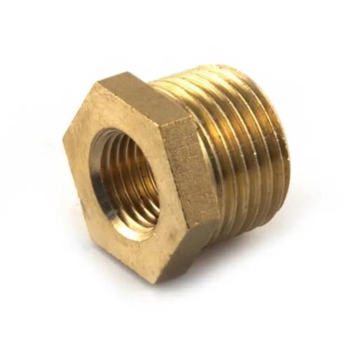 Brass hexagonal bush 1/4"X1/8"