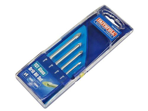 FAIGDSET4 Tile & Glass Drill Bit Set of 4 (3-6mm)