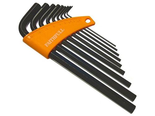 FAIHKS9ML Metric Long Arm Hex Key Set, 9 Piece