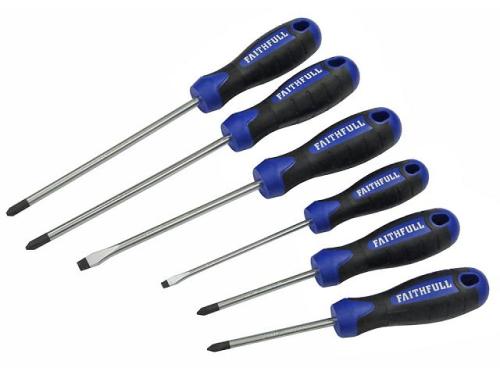 FAISDSET6PRO Boxed Soft Grip Screwdriver Set, 6 Piece