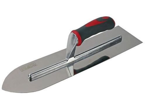 FAISGTFL16SS Flooring Trowel Stainless Steel Soft Grip Handle 16 x 4in