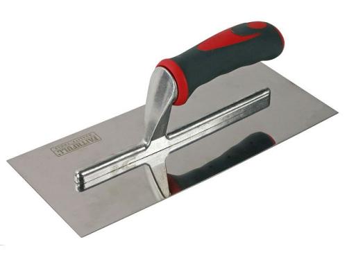 FAISGTP11SS Plasterer's Finishing Trowel Stainless Steel Soft Grip Handle 11 x 4.3/4in