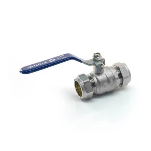 22mm Blue Hdl Lever Ball Valve