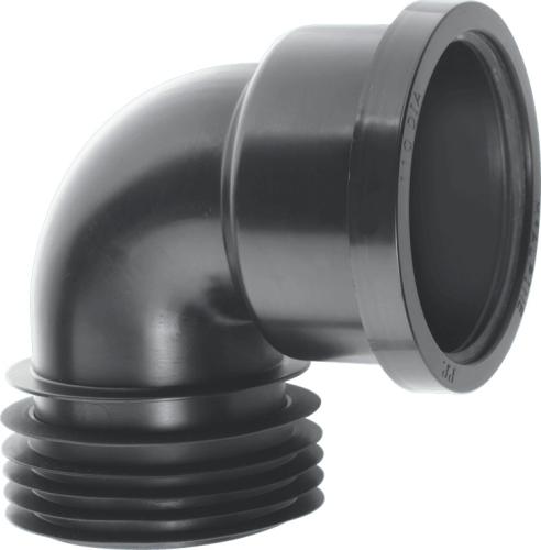 Drain Conn 90deg Bend Black