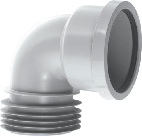Drain Conn 90deg Bend Grey