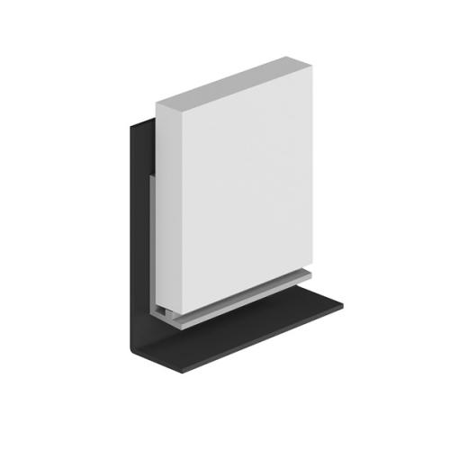 CLASSIC - Type X - Wet Floor Base - Aluminium Extrusion - Satin Anodised - 2450mm Long
