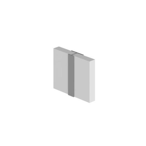 CLASSIC - Type D - Continuous H Joint - Aluminium Extrusion - Matt Black - 2450mm Long