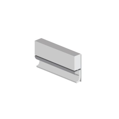 CLASSIC - Type 103 - Floor To Wall Profile - PVC Extrusion - White - 2450mm Long