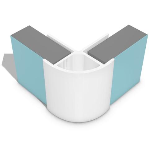 Economy 3mm Type H-External Corner White 2450mm