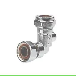 Service valve angle 15x1/2" Wras