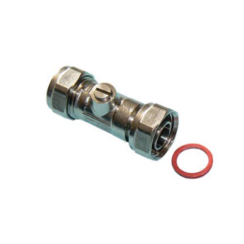 Service valve str 15x1/2" Wras