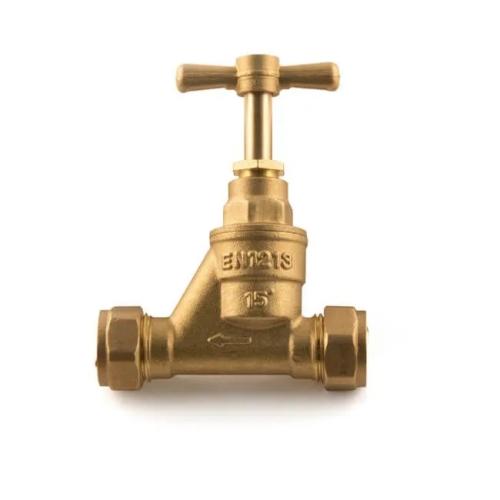 DZR STOPCOCK 15MM WRAS