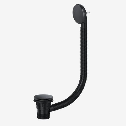 Matt Black Bath Click Waste
