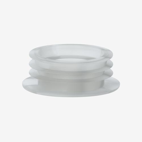 Low level flush cone plastic
