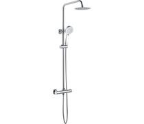 Round Thermostatic Bar Mixer w/Riser Kit - Chrome