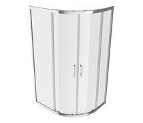 900x760mm 2 Door Offset Quadrant - Chrome