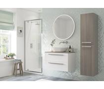 900mm Pivot Door - Chrome