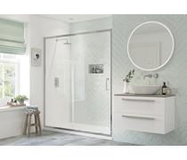 1100mm Sliding Door - Chrome