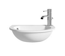 Space Saver 490x355mm 1TH Semi Recessed Basin