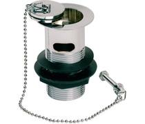 Slotted Basin Plug & Chain Waste - Chrome
