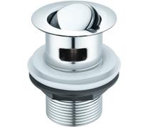 Slotted Flip Plug Basin Waste - Chrome