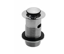 Slotted Round Basin Waste - Chrome