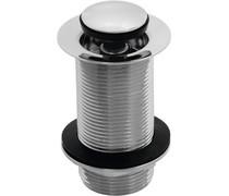 Unslotted Round Basin Waste - Chrome
