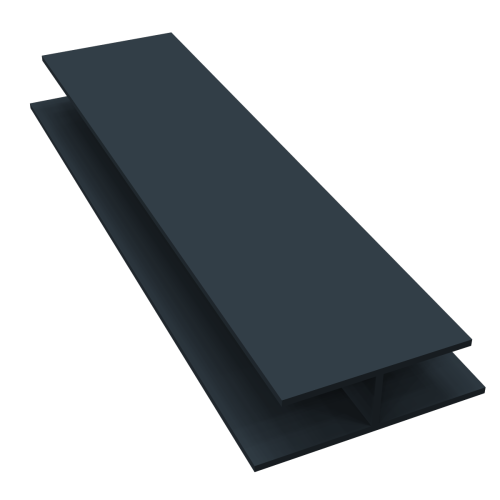 H' Trim Soffit Joiner x 5m Colourmax Anthracite