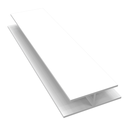 H' Trim Soffit Joiner x 5m White