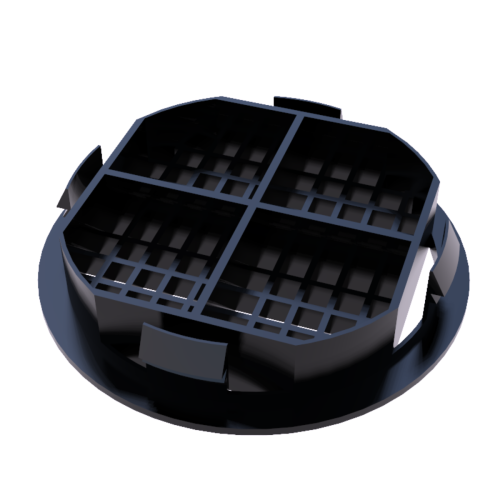 Circular Soffit Vent Colourmax Black